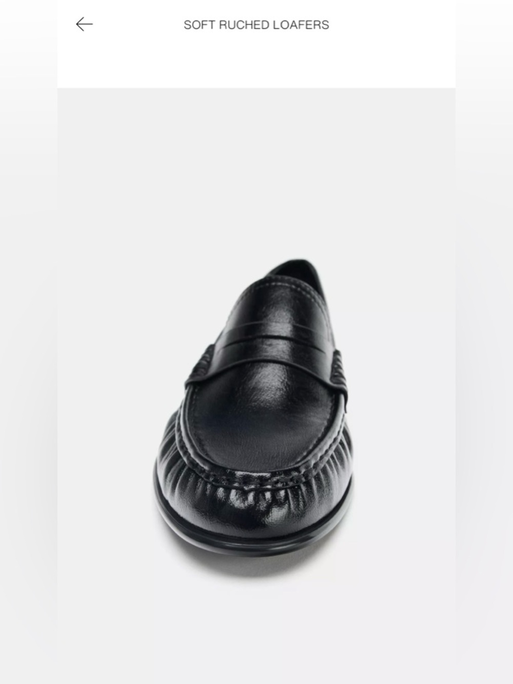 Zara Soft Ruched Loafers - Picture 4 of 4